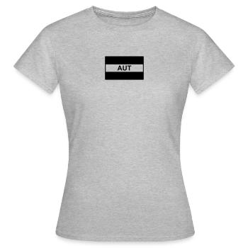 Autriche / Drapeau tactique autrichien - AUT - T-shirt Femme - gris chiné - Devant - AI Model Female 172 dark (172cm)