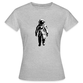Astronaut - Beruf Design Sticker - Frauen T-Shirt - Grau meliert - Vorne - AI Model Female 172 dark (172cm)