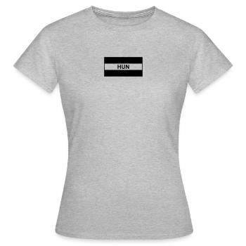 Drapeau tactique de la Hongrie - HUN - T-shirt Femme - gris chiné - Devant - AI Model Female 172 dark (172cm)