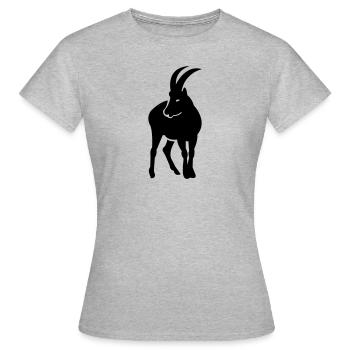 capricorne - T-shirt Femme - gris chiné - Devant - AI Model Female 172 dark (172cm)