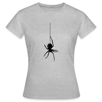 frightnet spider - Women's T-Shirt - heather grey - Front - AI Model Female 172 dark (172cm)