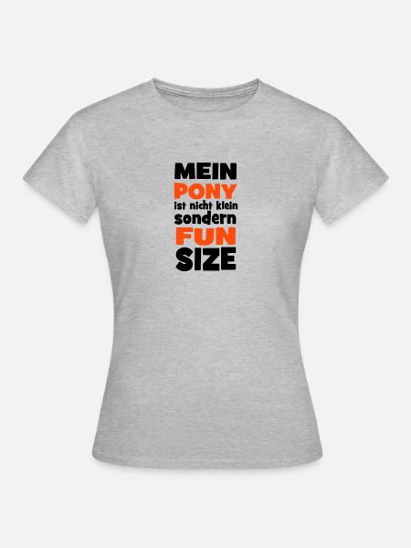 Pony - Frauen T-Shirt - Grau meliert