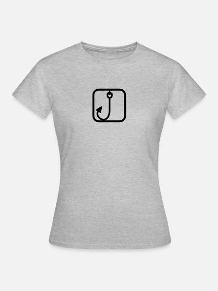 Fishing Sport - Dame-T-shirt - grå meleret