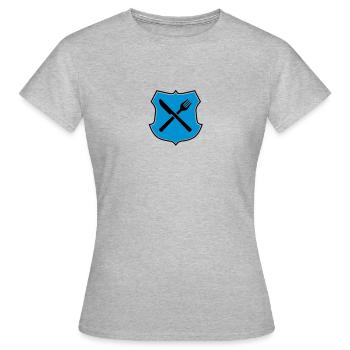 Essen - Frauen T-Shirt - Grau meliert - Vorne - AI Model Female 172 dark (172cm)