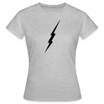 foudre - T-shirt Femme - gris chiné - Devant - AI Model Female 172 dark (172cm)