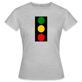 feux de circulation - T-shirt Femme - gris chiné - Devant - AI Model Female 172 dark (172cm)