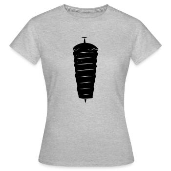 Döner Kebab - T-shirt Femme - gris chiné - Devant - AI Model Female 172 dark (172cm)