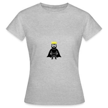 Roi - T-shirt Femme - gris chiné - Devant - AI Model Female 172 dark (172cm)