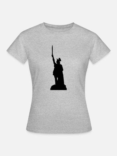 Hermannsdenkmal - Frauen T-Shirt - Grau meliert