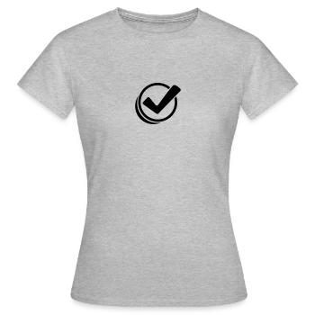 Haken Design - Frauen T-Shirt - Grau meliert - Vorne - AI Model Female 172 dark (172cm)