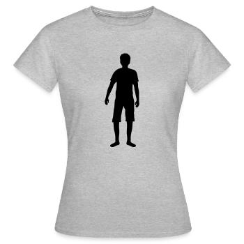 homme garçon mâle père été shorts cool - T-shirt Femme - gris chiné - Devant - AI Model Female 172 dark (172cm)