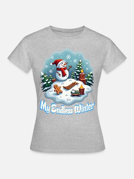 Mein endloser Winter - Frauen T-Shirt - Grau meliert