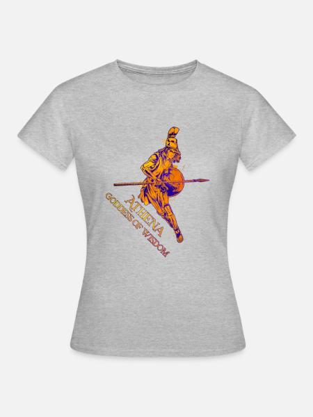 Göttin der Weisheit - Athene - Frauen T-Shirt - Grau meliert