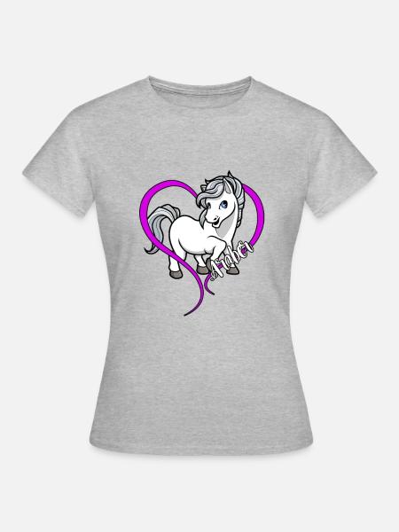 Pferdeliebhaber - Araber - Frauen T-Shirt - Grau meliert