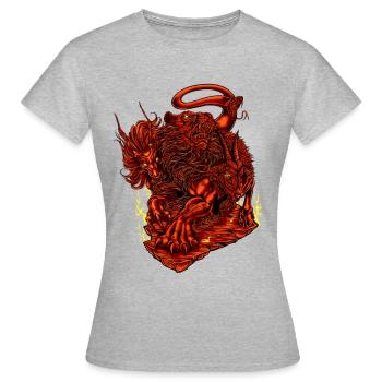 Mythologie grecque - Chimère - T-shirt Femme - gris chiné - Devant - AI Model Female 172 dark (172cm)
