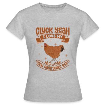 J’adore mon New Hampshire - T-shirt Femme - gris chiné - Devant - AI Model Female 172 dark (172cm)