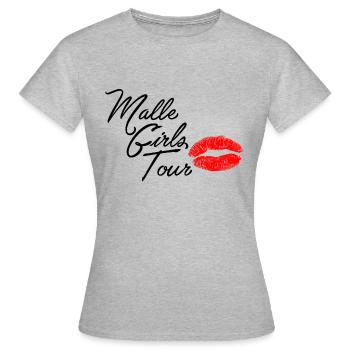 Tournée des filles de Malle - T-shirt Femme - gris chiné - Devant - AI Model Female 172 dark (172cm)