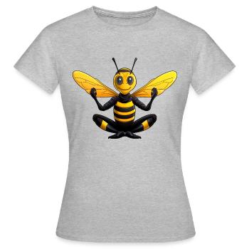 Yoga de la guêpe - T-shirt Femme - gris chiné - Devant - AI Model Female 172 dark (172cm)
