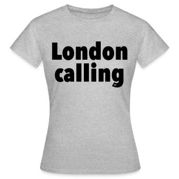 Londres - T-shirt Femme - gris chiné - Devant - AI Model Female 172 dark (172cm)