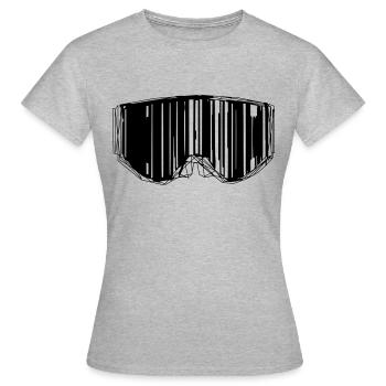 MTB goggles - Women's T-Shirt - heather grey - Front - AI Model Female 172 dark (172cm)