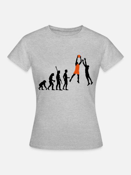 evolution_basketball_072011_f_2c - T-shirt Femme - gris chiné