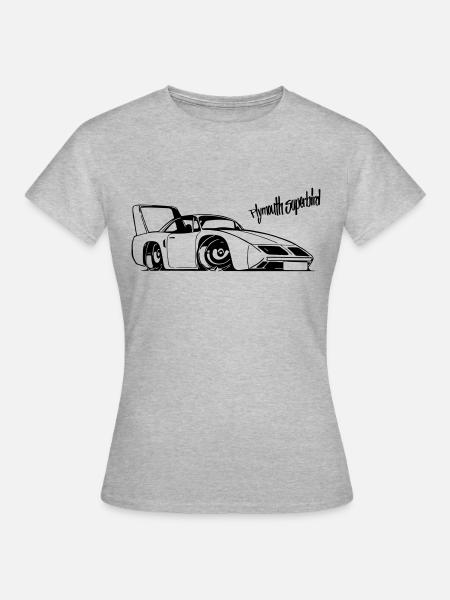 Plymouth Superbird - Frauen T-Shirt - Grau meliert