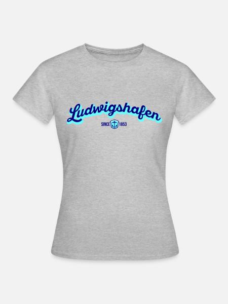 LUDWIGSHAFEN - Frauen T-Shirt - Grau meliert