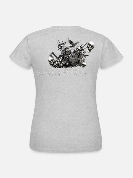 Wikinger Valhalla Mentalität  - Frauen T-Shirt - Grau meliert