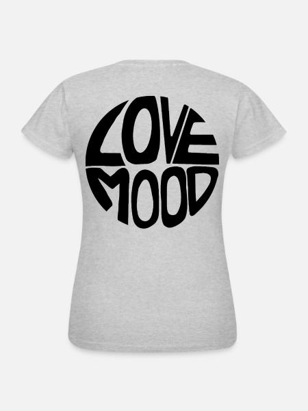 Love Mood - Frauen T-Shirt - Grau meliert