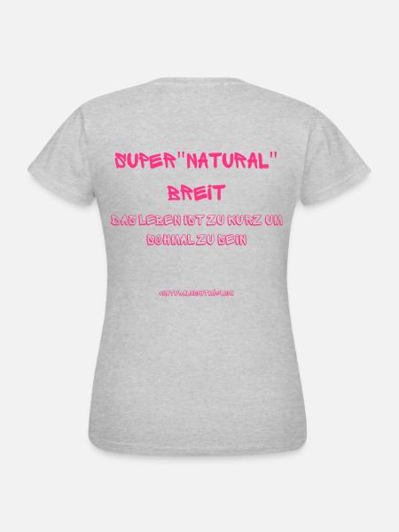 Supernatural Breit - Frauen T-Shirt - Grau meliert