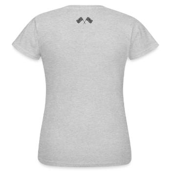 Zielflagge - Frauen T-Shirt - Grau meliert - Hinten - AI Model Female 172 dark (172cm)