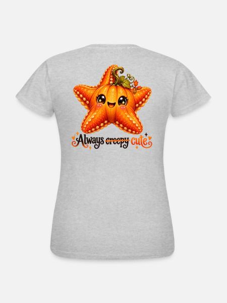 Fuchsfisch-Seestern - Frauen T-Shirt - Grau meliert