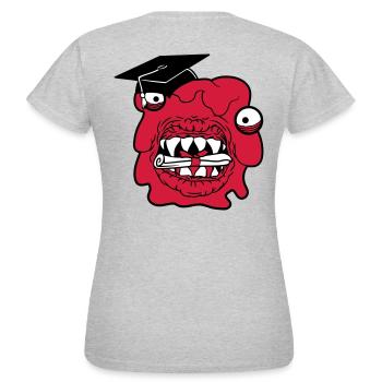 école de fin d'études collégiales laissant fini zeugn - T-shirt Femme - gris chiné - Dos - AI Model Female 172 dark (172cm)
