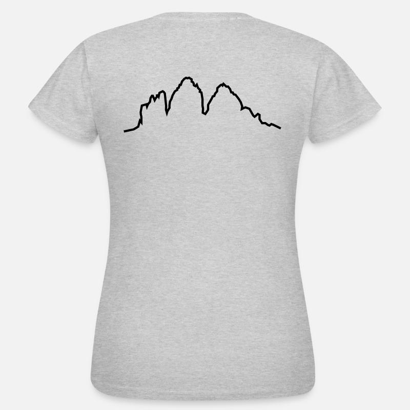 Dolomites 3 peaks - Women's T-Shirt - heather grey