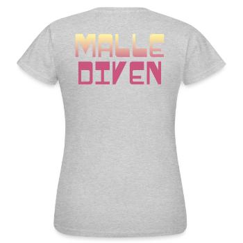 Malle Divas / Vacances Majorque 2024 - T-shirt Femme - gris chiné - Dos - AI Model Female 172 dark (172cm)