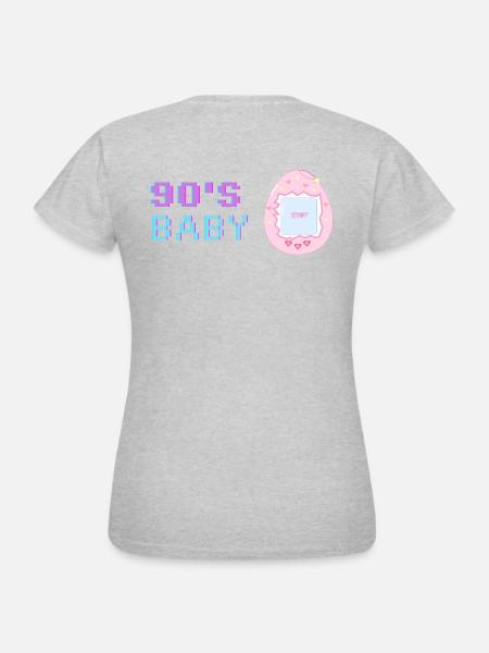 90s Throwback - Frauen T-Shirt - Grau meliert