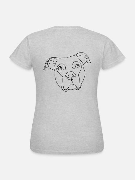 Ivy Fineline - Frauen T-Shirt - Grau meliert