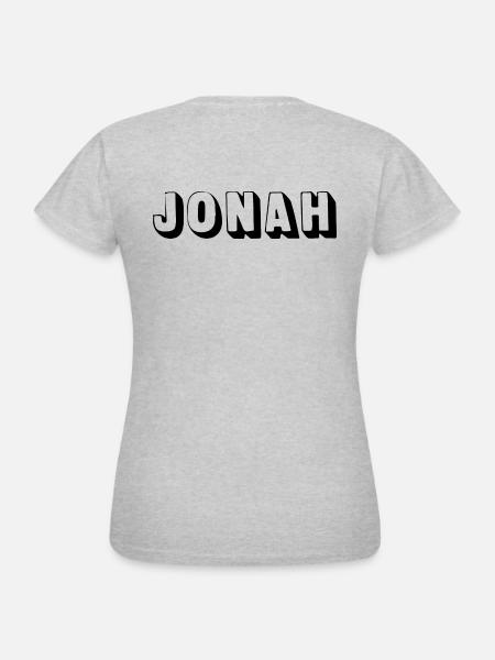 Name - Jonah - Frauen T-Shirt - Grau meliert