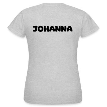 Nom - Johanna - T-shirt Femme - gris chiné - Dos - AI Model Female 172 dark (172cm)