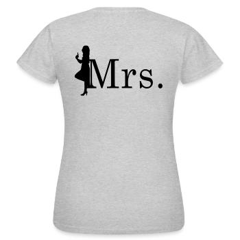 M. et Mme PartnerLook Agent (Partie 1) - T-shirt Femme - gris chiné - Dos - AI Model Female 172 dark (172cm)