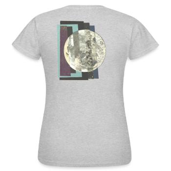 Collage - Artemis - Frauen T-Shirt - Grau meliert - Hinten - AI Model Female 172 dark (172cm)