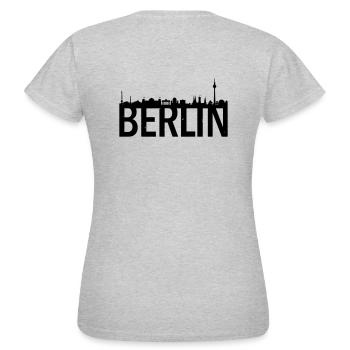 Skyline de Berlin - T-shirt Femme - gris chiné - Dos - AI Model Female 172 dark (172cm)