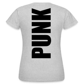 Punk - T-shirt Femme - gris chiné - Dos - AI Model Female 172 dark (172cm)