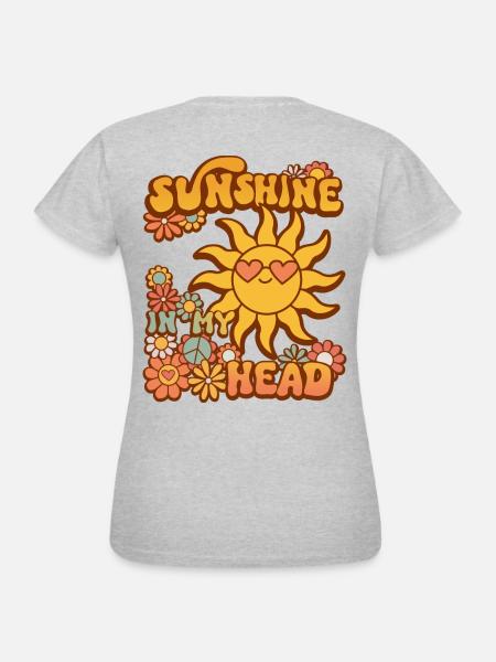 Sunshine in my head - Women's T-Shirt - heather grey