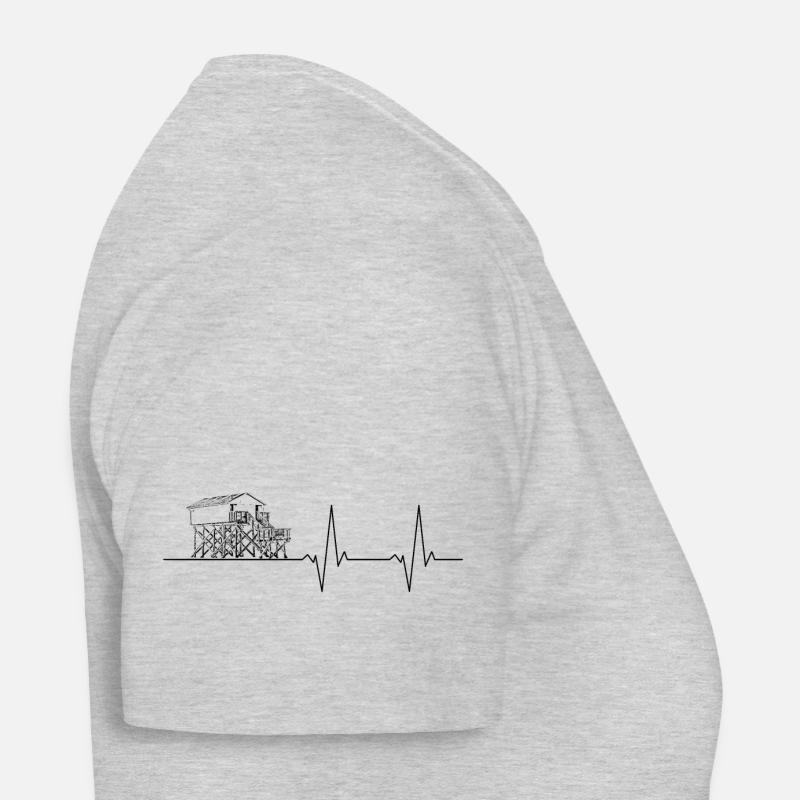 Pulse line pile construction without text black Women's T-Shirt