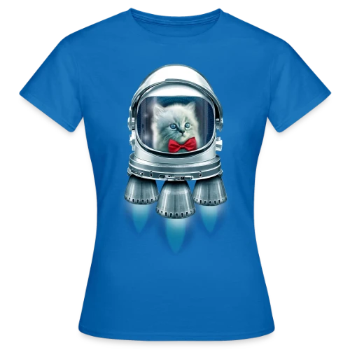 Chat Astronaute Élégant - T-shirt Femme