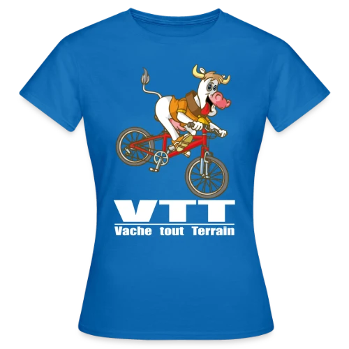 T-shirt Vache VTT : L'Aventure à la Campagne - T-shirt Femme