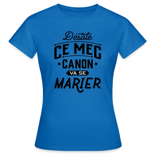 T-shirt EVG Mec Canon : Le Futur Marié Brille ! - T-shirt Femme