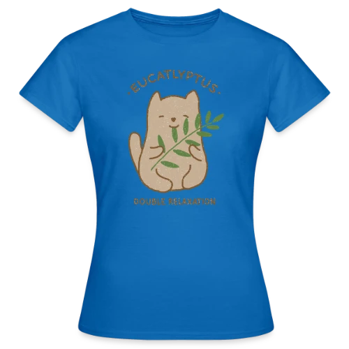 Eucalypchat : Douceur Féline et Eucalyptus - T-shirt Femme