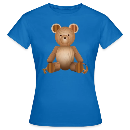 Ours Mignon en Bois - Style Nature & Chaleureux - T-shirt Femme
